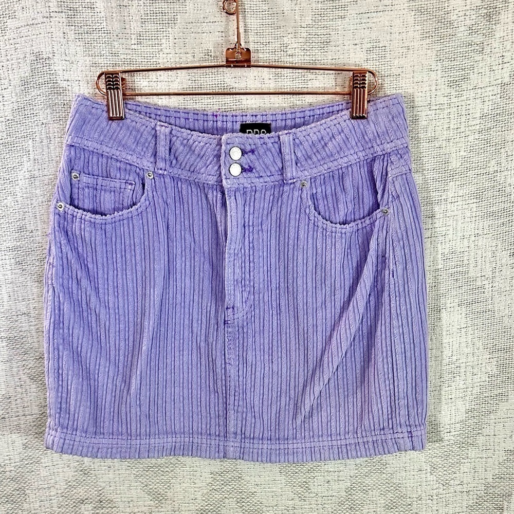 BDG lilac purple corduroy mini skirt size S